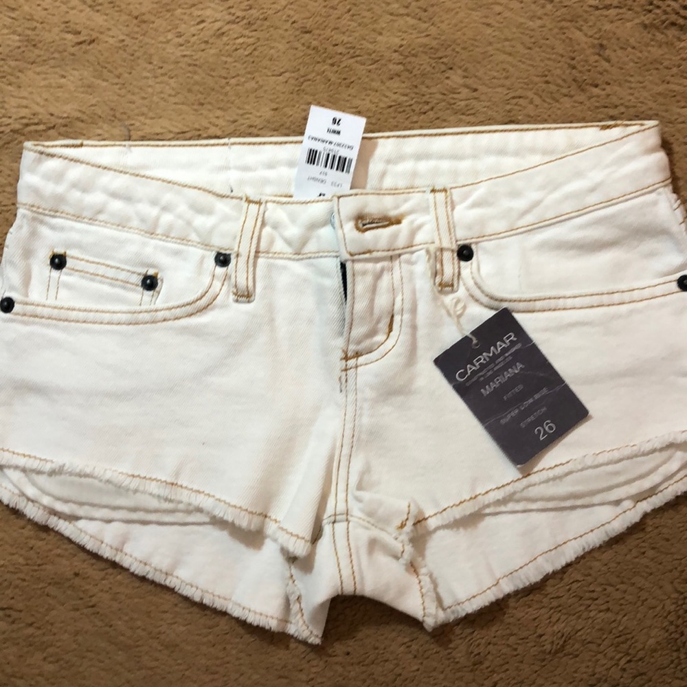 LF Carmar White Shorts